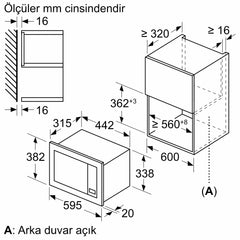 SİEMENS BF623LMS3 IQ300 ANKASTRE MİKRODALGA FIRIN