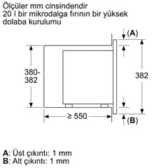 SİEMENS BF623LMG3 IQ300 ANKASTRE MİKRODALGA FIRIN