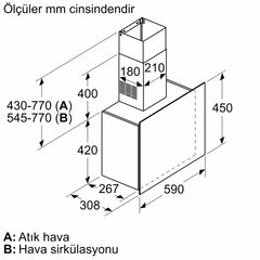 SİEMENS LC65FCJ60T IQ300 DUVAR TİPİ DAVLUMBAZ 60 CM