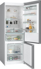 iQ500 Alttan Donduruculu Buzdolabı 193 x 70 cm Siyah, Total noFrost KG56NLBE0N