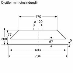 SİEMENS LB73NAA30 IQ100 GÖMME ASPİRATÖR