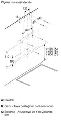 SİEMENS LC63KPJ20T IQ100 DUVAR TİPİ DAVLUMBAZ 60 CM CAM
