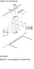 SİEMENS LC64KPJ70T IQ100 DUVAR TİPİ DAVLUMBAZ 60 CM CAM