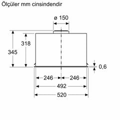 SİEMENS LB56NAC50 IQ500 GÖMME ASPİRATÖR 52 CM