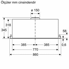 SİEMENS LB88NPC60 IQ700 GÖMME ASPİRATÖR 86 CM
