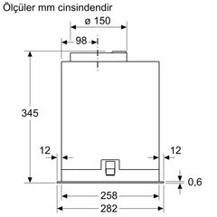 SİEMENS LB87NAC50 IQ500 GÖMME ASPİRATÖR 86 CM