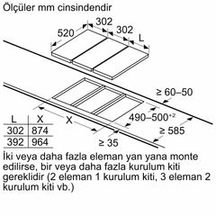 Siemens iQ300 ET375CFA1E Elektrikli Domino Ocak 30 cm Çerçeveli Montaj