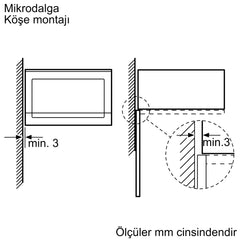 SİEMENS BE525LMG2 IQ500 ANKASTRE MİKRODALGA FIRIN