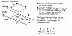 Siemens iQ100 EU611AGA5E İndüksiyonlu Ocak 60 cm Çerçevesiz Yüzey