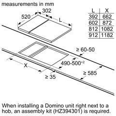 Siemens iQ300 ET375CFA1E Elektrikli Domino Ocak 30 cm Çerçeveli Montaj