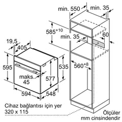 SİEMENS HR776G3B1 IQ700 BUHAR DESTEKLİ ANKASTRE FIRIN