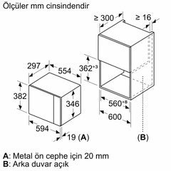 SİEMENS BE525LMH2 IQ500 ANKASTRE MİKRODALGA FIRIN