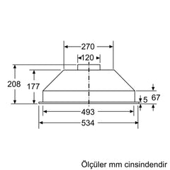 SİEMENS LB53NAA30 IQ100 GÖMME ASPİRATÖR 53 CM