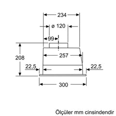 SİEMENS LB53NAA30 IQ100 GÖMME ASPİRATÖR 53 CM