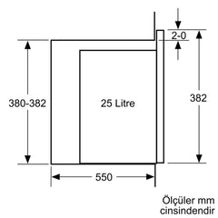 SİEMENS BE555LMB2 IQ500 ANKASTRE MİKRODALGA FIRIN