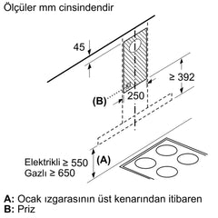 SİEMENS LC65BBC50T IQ100 DUVAR TİPİ DAVLUMBAZ 60 CM