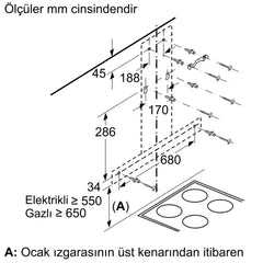 SİEMENS LC95BBC50T IQ100 DUVAR TİPİ DAVLUMBAZ 90 CM