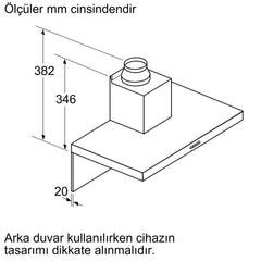 SİEMENS LC95BBC50T IQ100 DUVAR TİPİ DAVLUMBAZ 90 CM