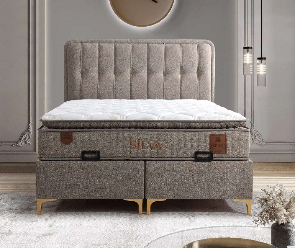 Silva Yatak Seti - 160x200 sandıklı baza ve başlık