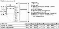 iQ500 Üstten Donduruculu Buzdolabı 186 x 86 cm Paslanmaz çelik KD86NAID1N