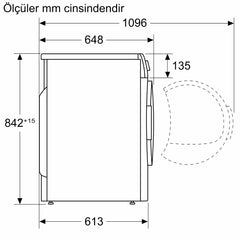 iQ500 Isı Pompalı Kurutma Makinesi 10 kg Antrasit WQ52J20RTR