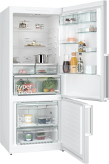 iQ500 Alttan Donduruculu Buzdolabı 186 x 75 cm Beyaz, Total noFrost KG76NCWE0N