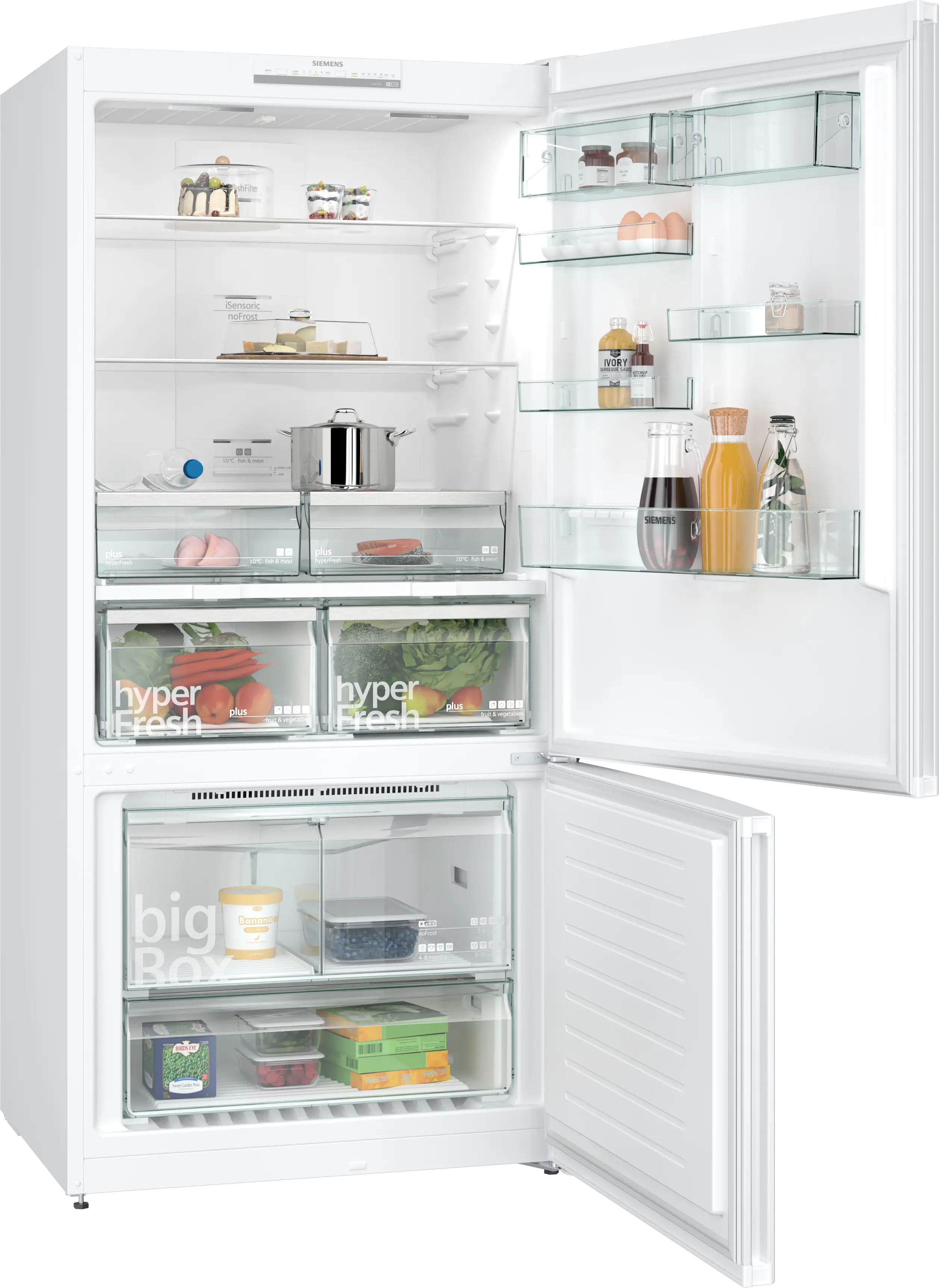 iQ500 Alttan Donduruculu Buzdolabı 186 x 86 cm Beyaz, Total noFrost