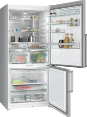 iQ700 Alttan Donduruculu Buzdolabı 186 x 86 cm BlackSteel