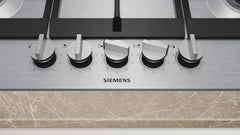 Siemens iQ500 Gazlı Ocak 75 cm Paslanmaz çelik