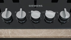 Siemens iQ500 Gazlı Ocak 90 cm Sert cam, Siyah