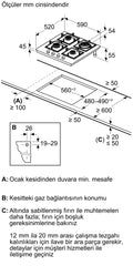 Siemens iQ500 Gazlı Ocak 60 cm Sert cam