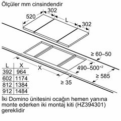 Siemens iQ300 Elektrikli Domino Ocak 30 cm Çerçeveli Montaj