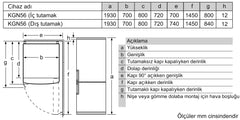 iQ500 Alttan Donduruculu Buzdolabı 193 x 70 cm Siyah, Total noFrost KG56NLBE0N