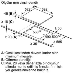 Siemens iQ300 Elektrikli Ocak 60 cm Çerçevesiz Yüzey
